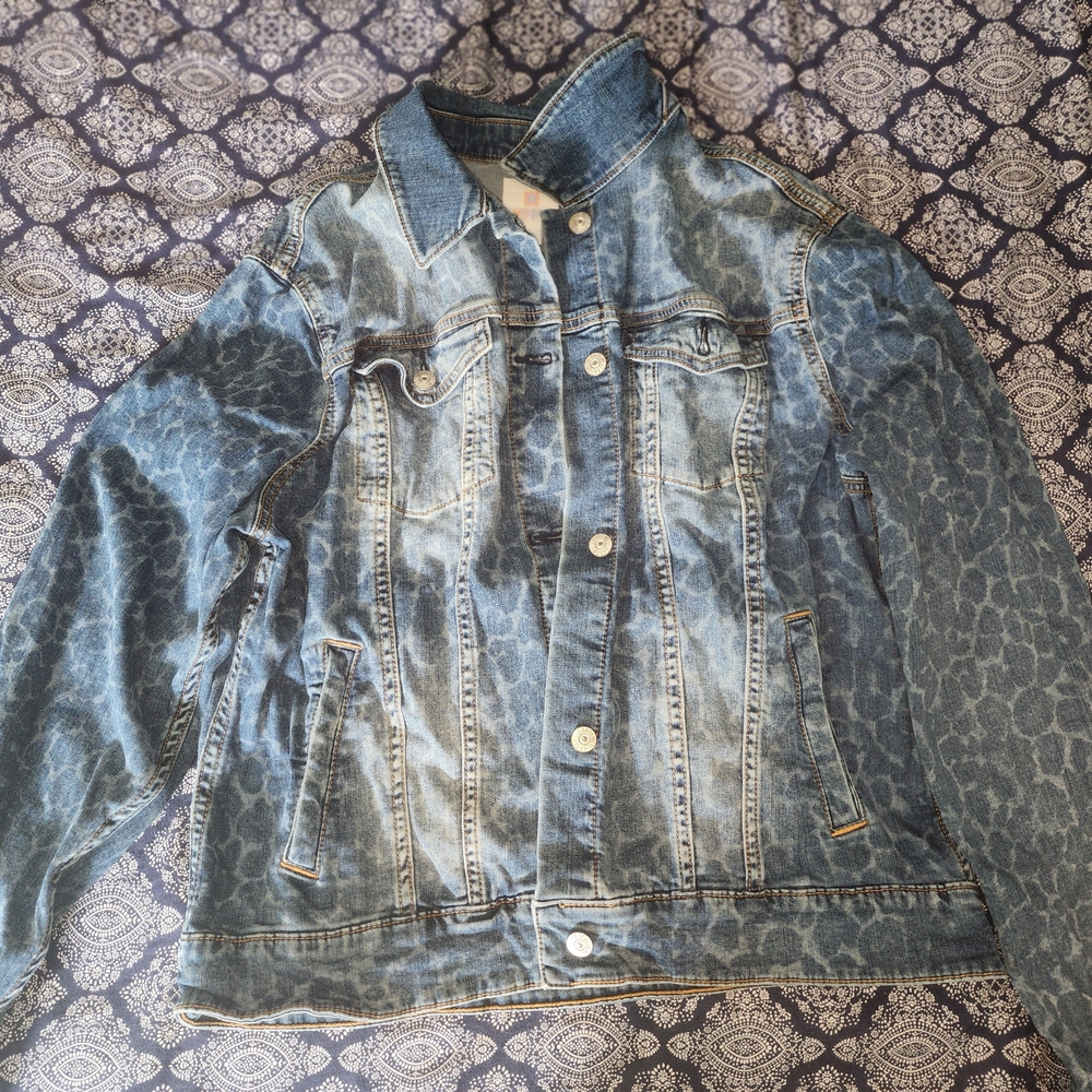 LuLaRoe Distressed Blue Jean Jacket